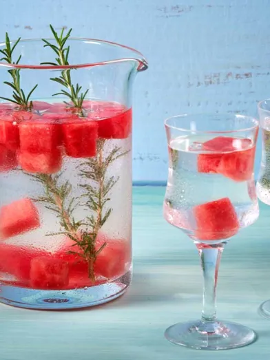 Watermelon Rosemary Water
