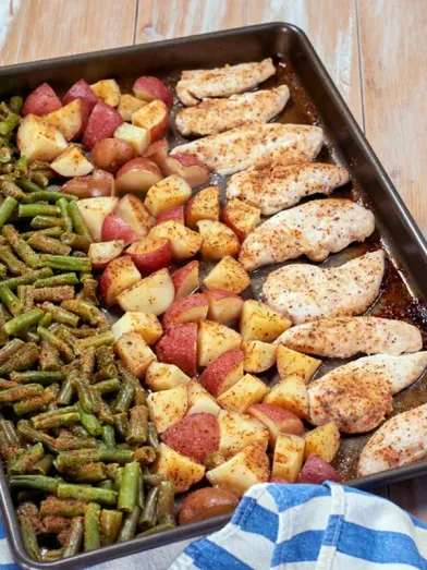 Sheet Pan Chicken, Green Beans & Potatoes
