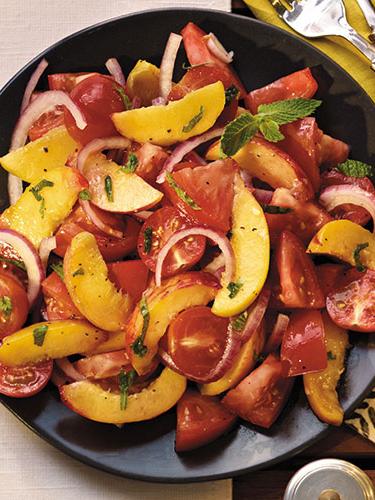 Tomato and Peach Salad