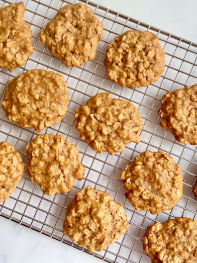 Maple-Pumpkin Spice Oatmeal Cookies