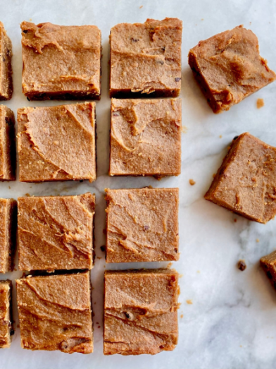 Peanut Butter Blondies with Cacao Nibs