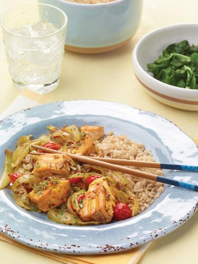 Indian Salmon Stir Fry