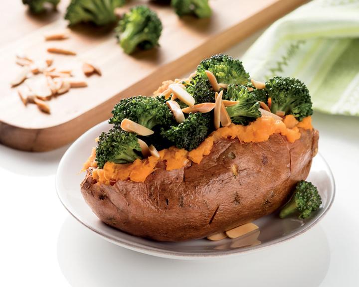 Broccoli-Stuffed Sweet Potatoes