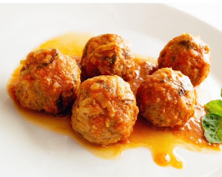 Braised Brown Rice Meatballs