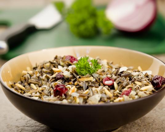 Wild Rice with Cranberries and Almonds