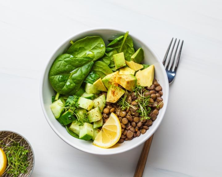 Lentils and Greens with Apples