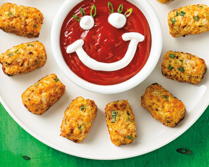 Cheesy Cauliflower Tots