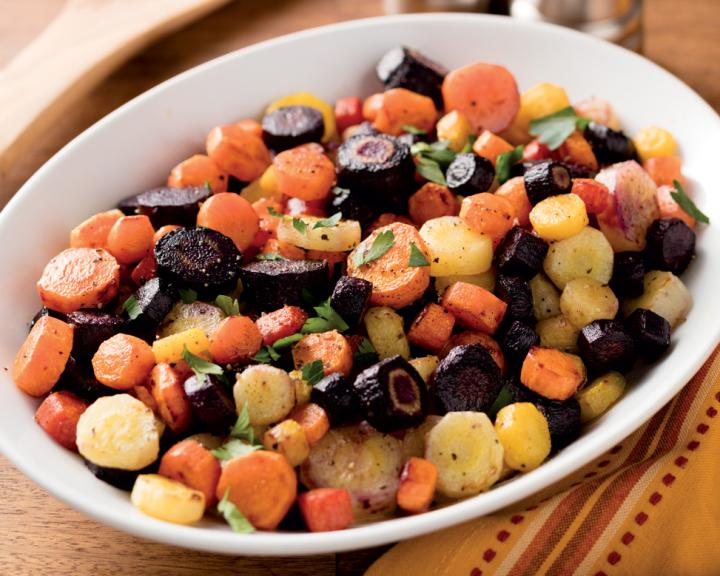 Roasted Rainbow Carrots
