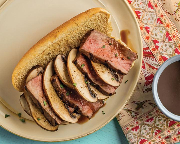 Steak and Portobello Sandwich