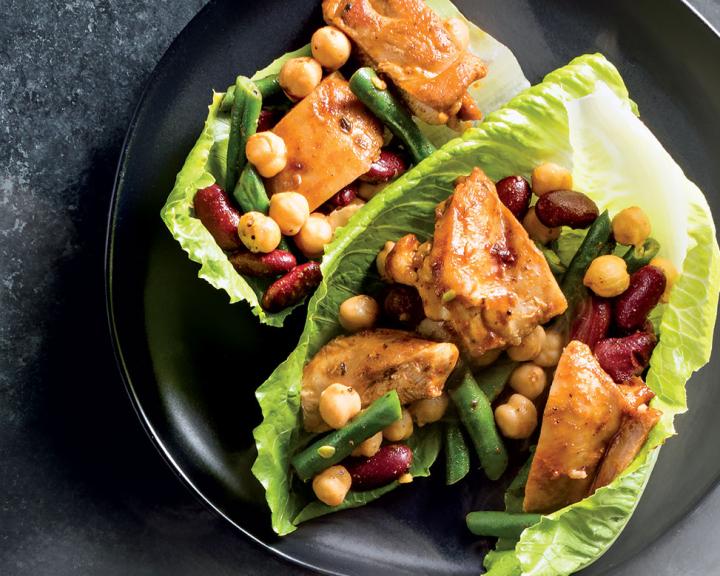 Smoky Chicken and Three Bean Salad