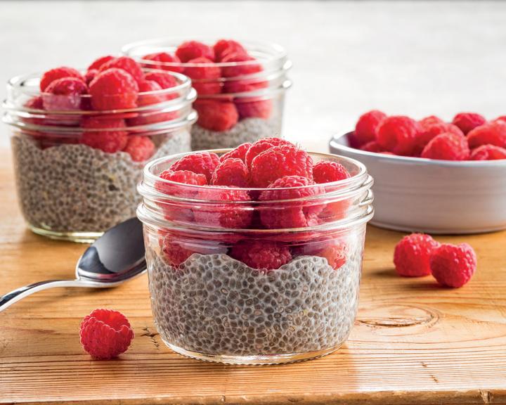 Lemon Raspberry Chia Seed Pudding