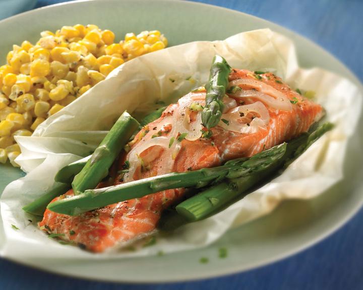 Salmon and Asparagus Gremolata