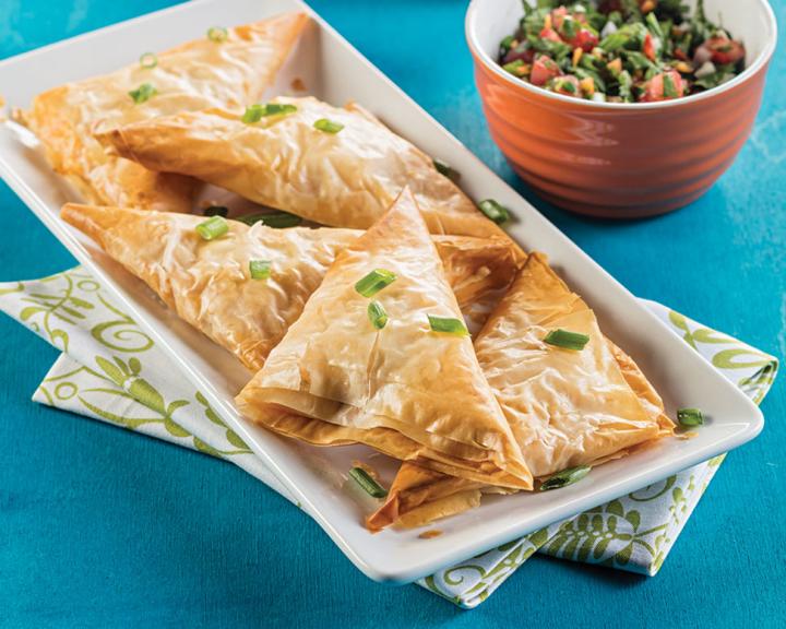 Corn and Cheese Phyllo Empanadas