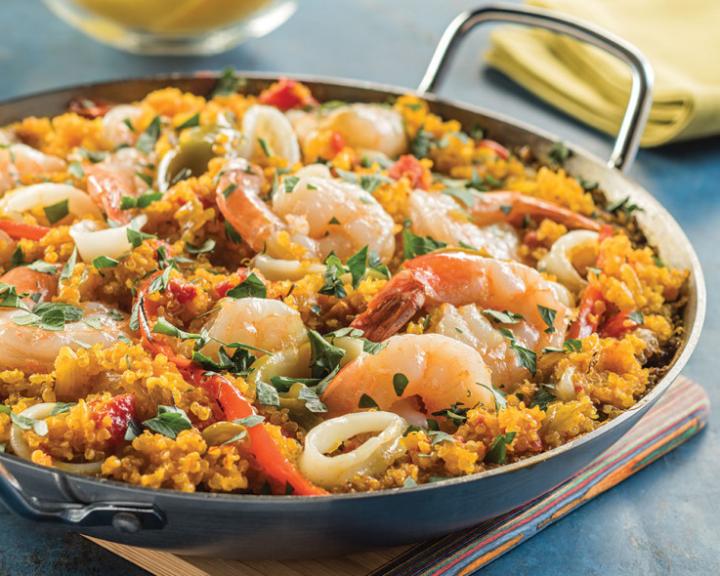 Quinoa Seafood Paella