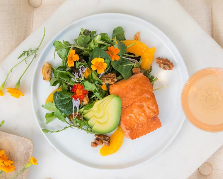 Alaska Salmon with Orange and Watercress