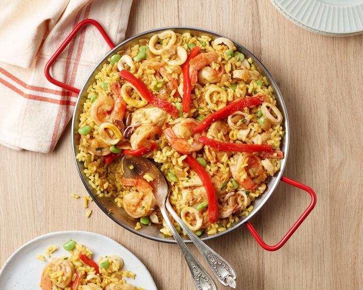 Valencian Seafood Paella