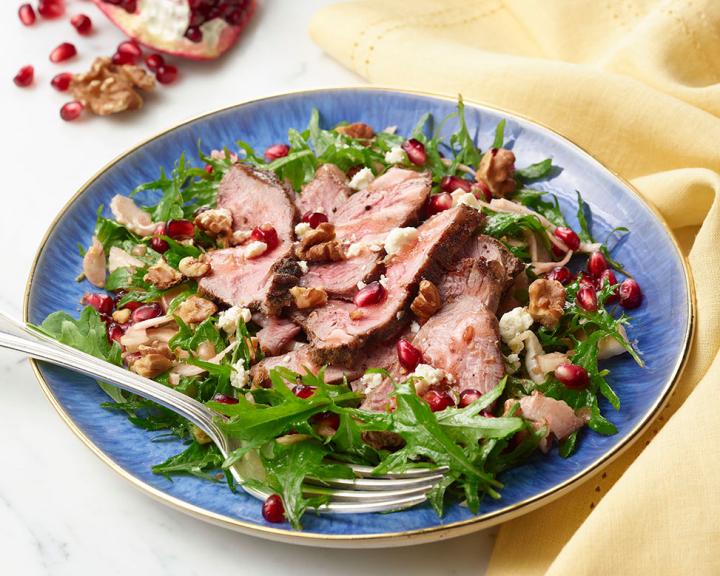 Lamb, Kale, and Pomegranate Salad