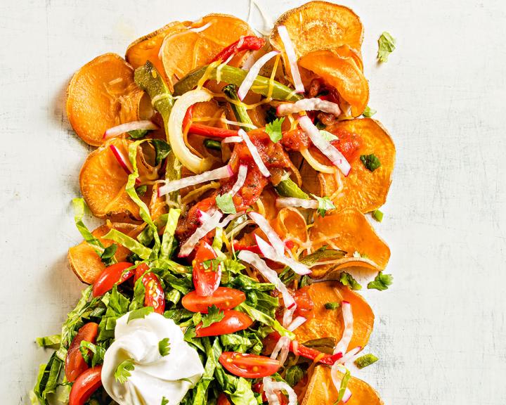 Air Fryer Sweet Potato Nachos