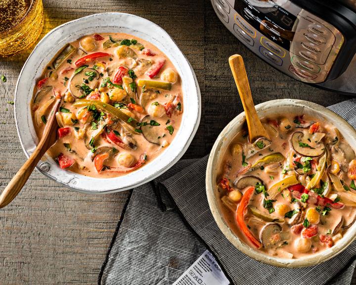 Instant Pot Vegetarian Thai Mushroom Soup