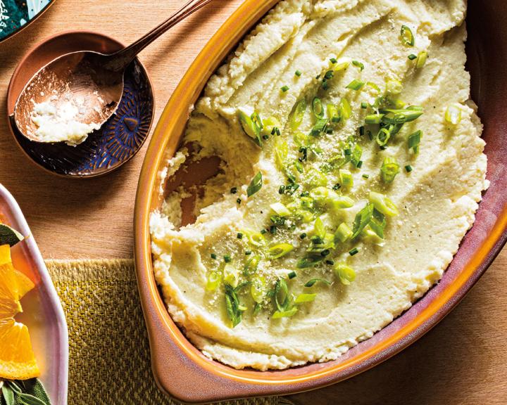 Parmesan Mashed Cauliflower