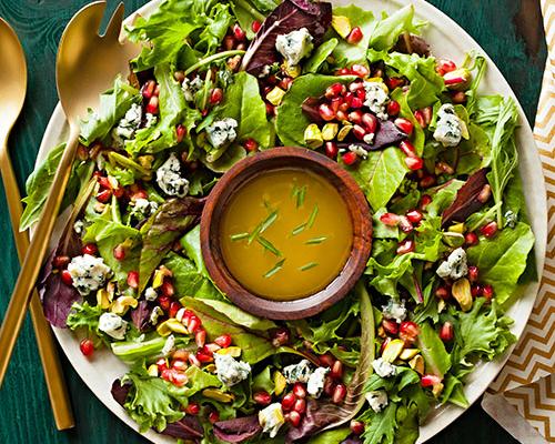 Thanksgiving Winter Salad with Champagne Vinaigrette