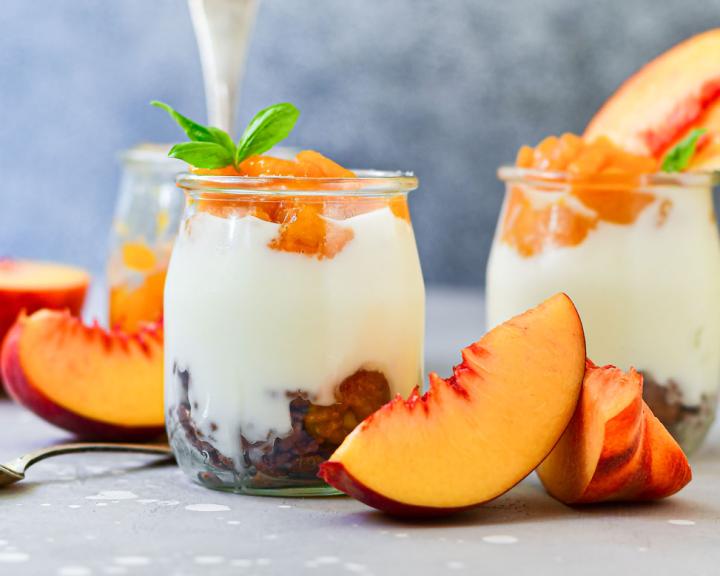 Just Peachy Yogurt and Granola Jar