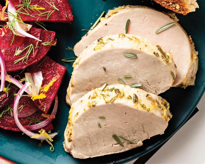 Mustard-Herb Roasted Pork Tenderloin