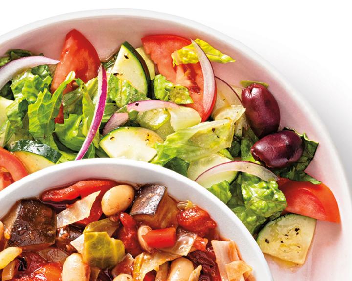 Side Greek Salad with Red Wine Vinaigrette