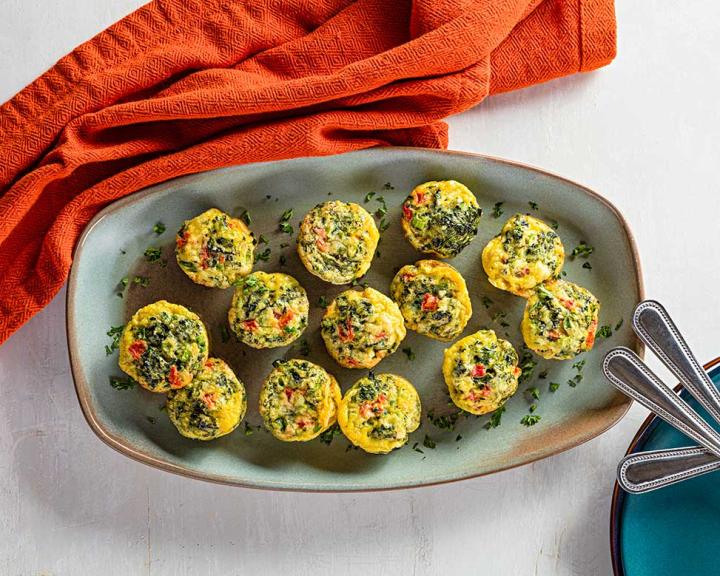 Spinach and Parmesan Egg Bites