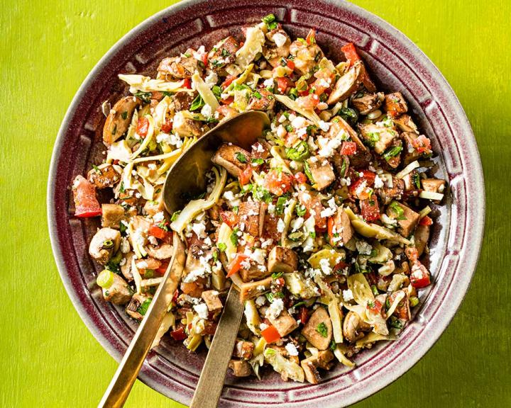 Chopped Veggie Salad with Feta