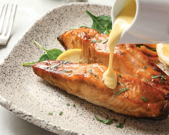 Baked Salmon with Ginger-Citrus Sauce