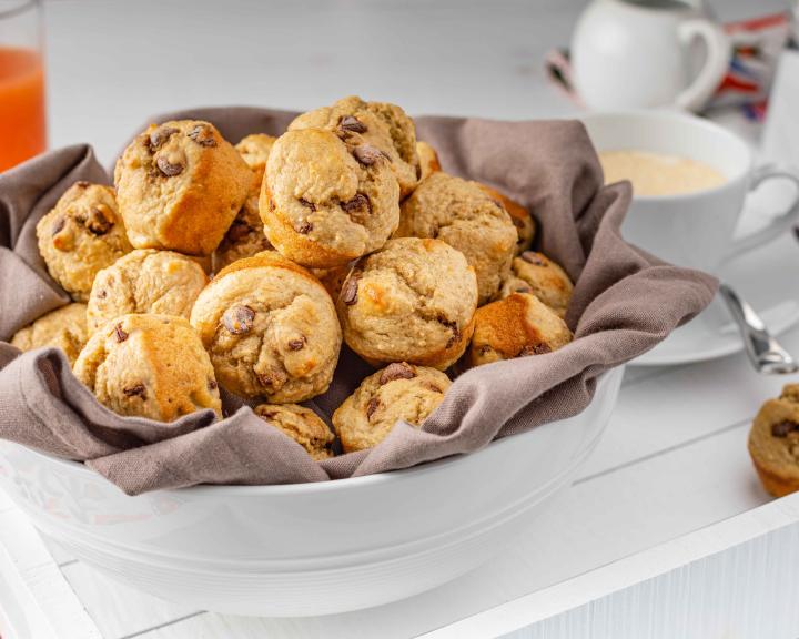 Banana Chocolate Chip Mini Muffins