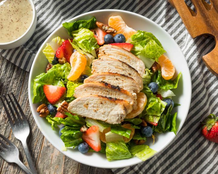 Strawberry Poppyseed Chicken Salad