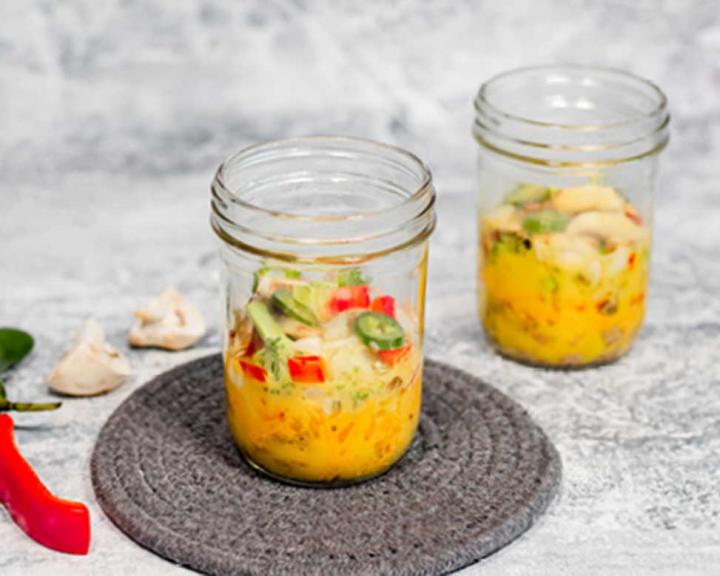 Microwave Egg and Veggie Jars