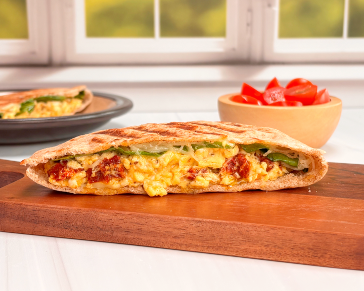 Mediterranean Breakfast Pita Panini
