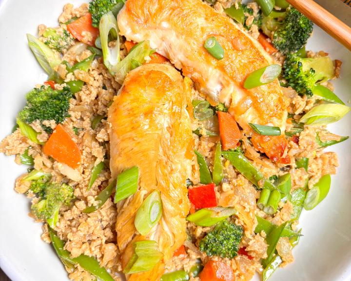 crispy chicken fried rice