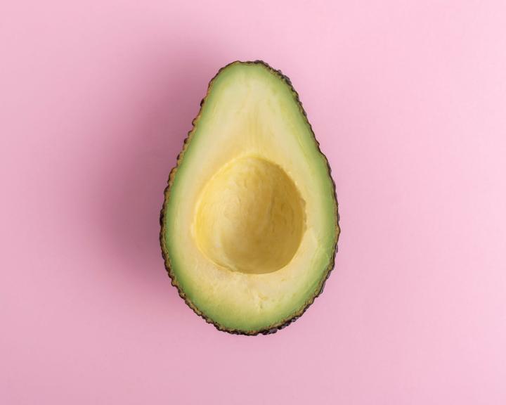 Sliced avocado half