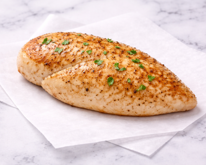 Six-ounce roasted chicken breast