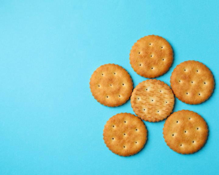 6 salt-free gluten-free round crackers
