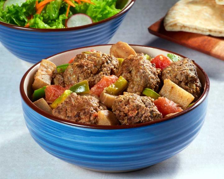 Eggplant with Meatballs (Borani Bademjan)