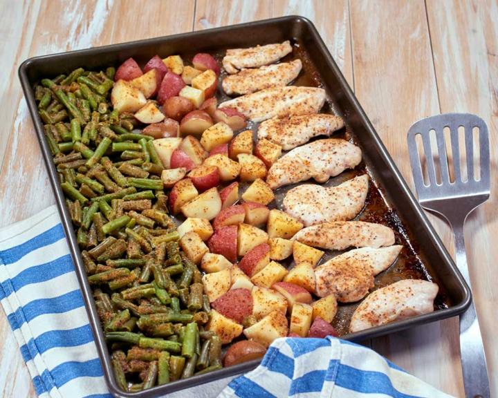 Sheet Pan Chicken, Green Beans & Potatoes