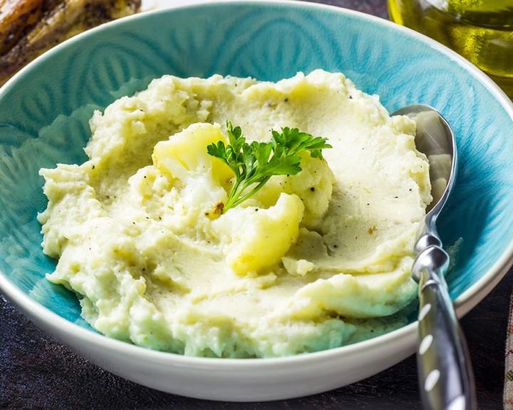 Easy Half-Mashed Potatoes with Cauliflower