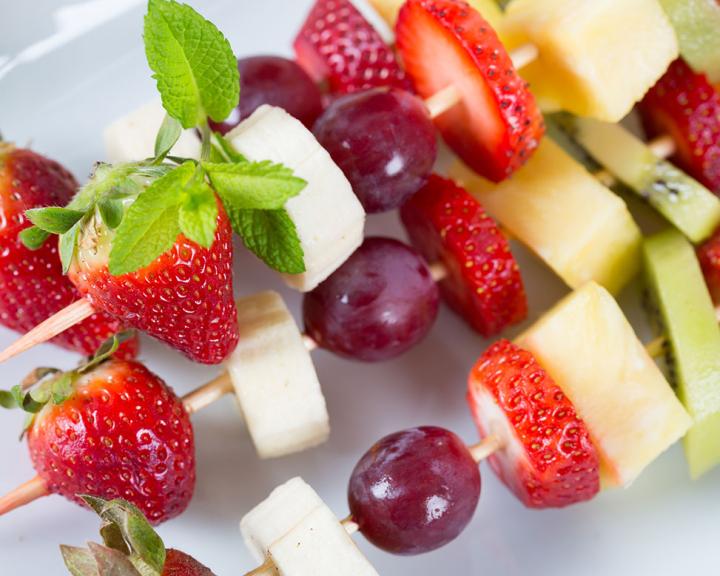 Fruit and Cheese Kababs