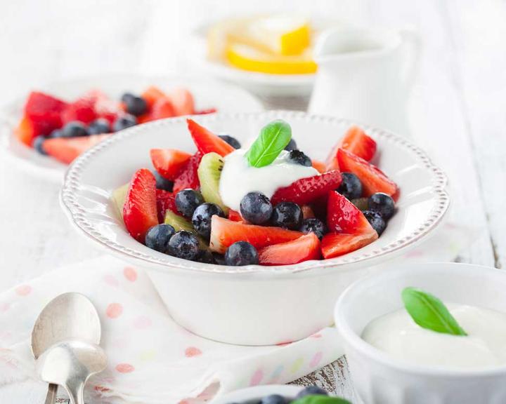 Fruit Salad with Honey Yogurt