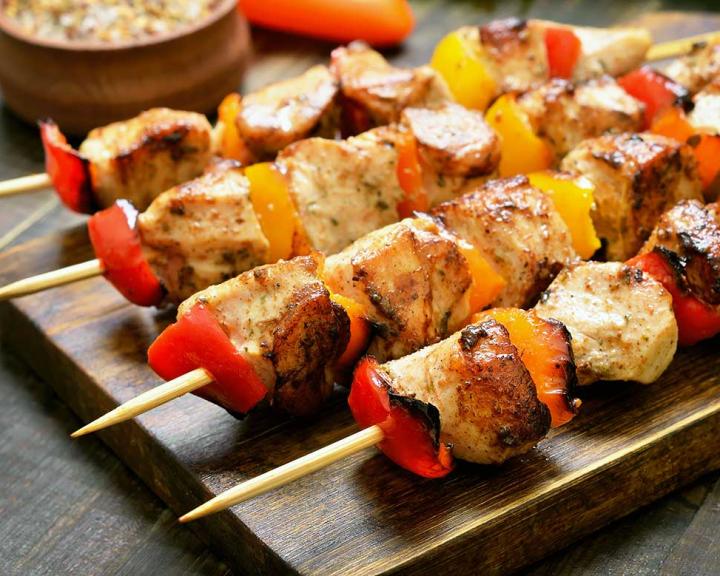 Grilled Chicken Caesar Kabobs