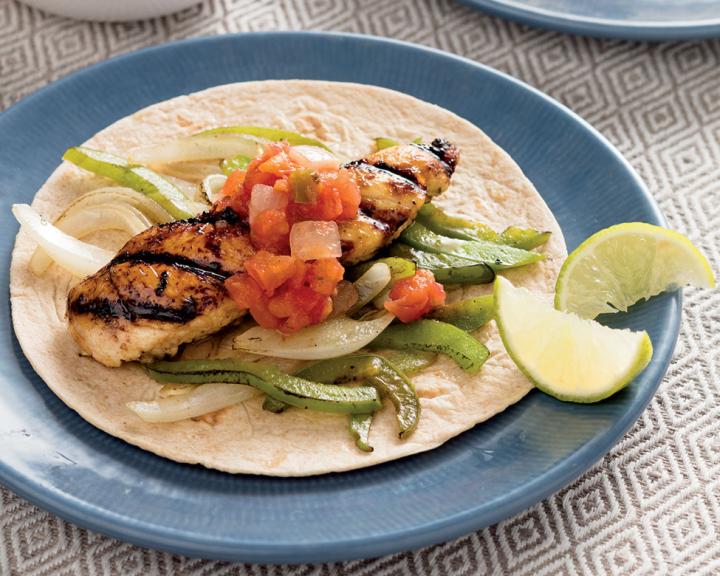 Grilled Lime Chicken Fajitas