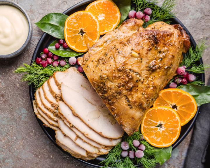 Herb-Roasted Turkey Breast for Christmas Dinner