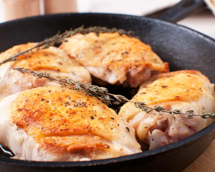 Honey Mustard Chicken Thighs with Wild Rice