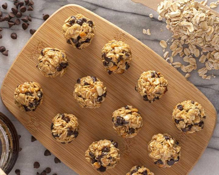 No-Bake Peanut Butter & Chocolate Bites