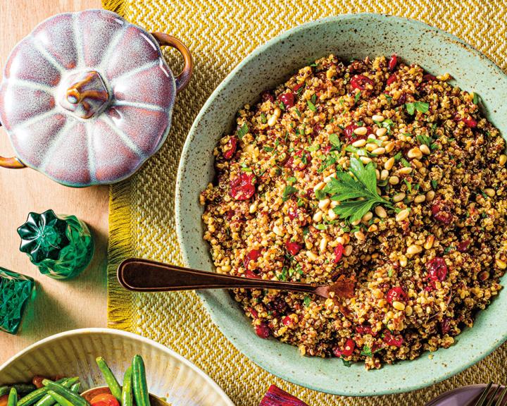 Quinoa with Cranberries and Pine Nuts